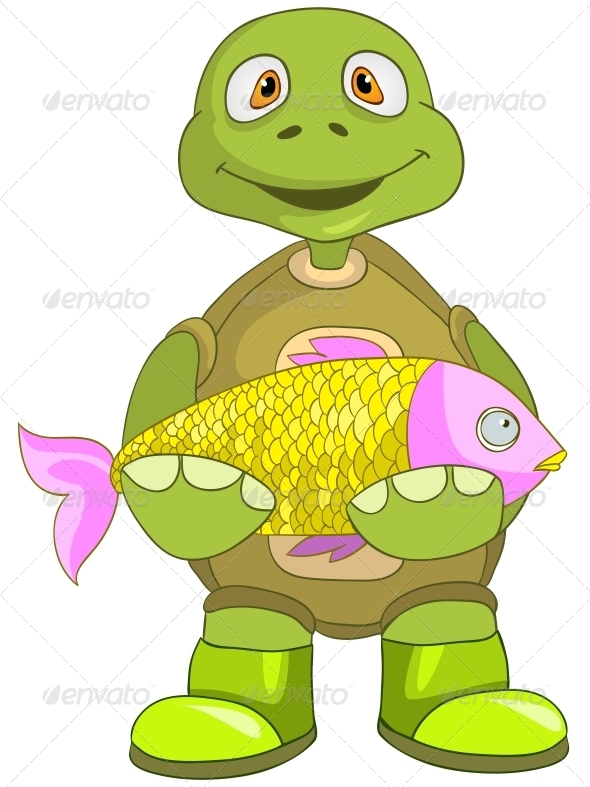 GraphicRiver Turtle Fisherman 4968802 GraphicRiver Turtle Fisherman 4968802