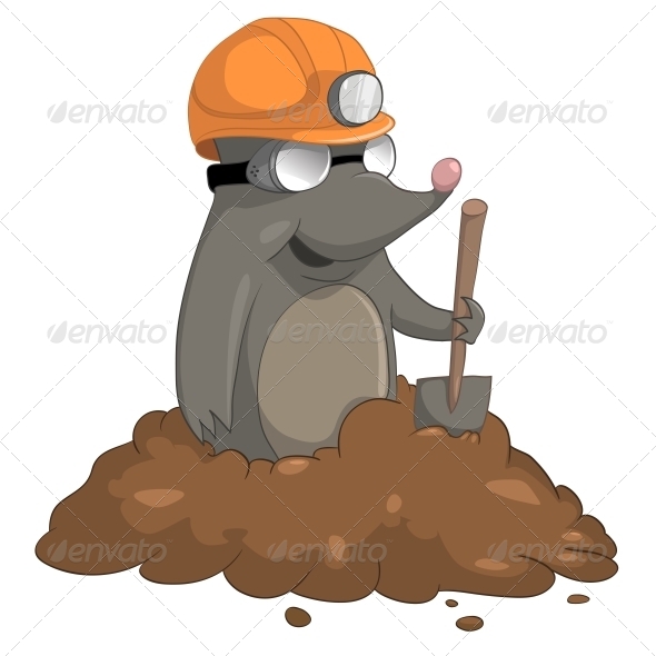 GraphicRiver Cartoon Character Mole 4969359 GraphicRiver Cartoon Character Mole 4969359