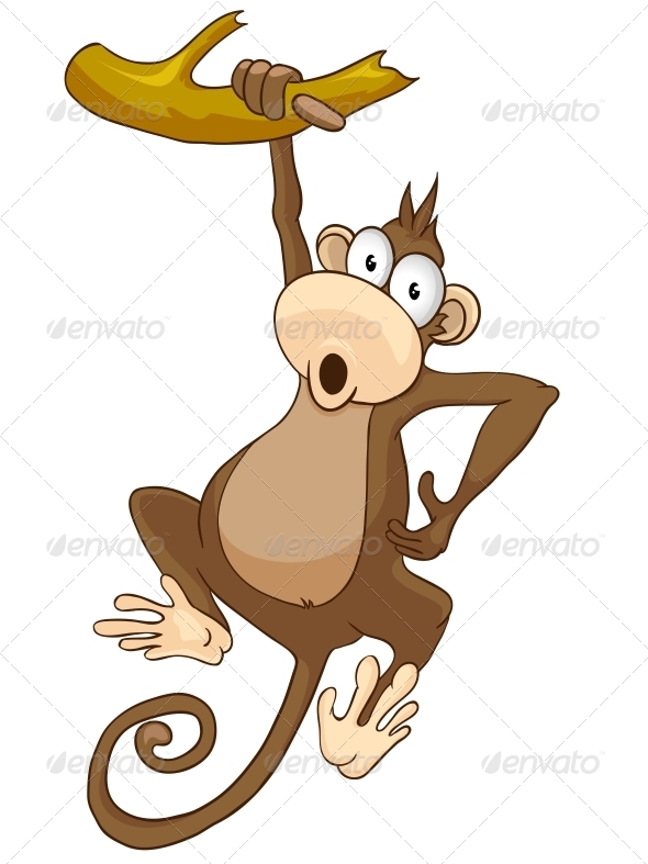 GraphicRiver Cartoon Character Monkey 4970037 GraphicRiver Cartoon Character Monkey 4970037