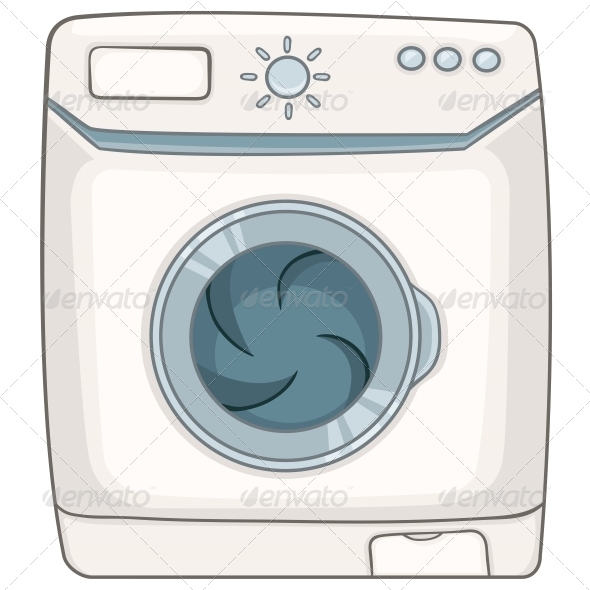 GraphicRiver Cartoon Appliances Washing Machine 4970537 GraphicRiver Cartoon Appliances Washing Machine 4970537