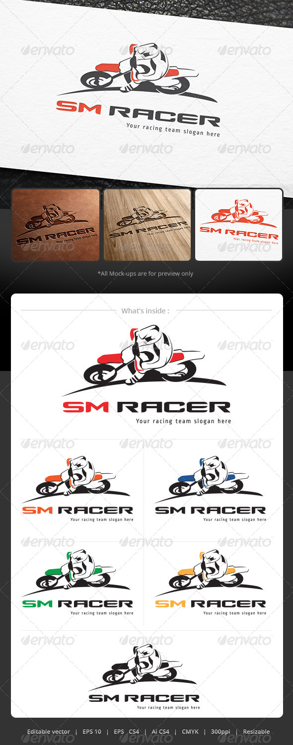GraphicRiver SM-Racer Logo 4918950 GraphicRiver SM-Racer Logo 4918950
