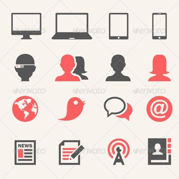 GraphicRiver Gadgets Icon set 4973357 GraphicRiver Gadgets Icon set 4973357