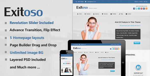ThemeForest Exitoso Multi-Purpose WordPress Theme 4960780 ThemeForest Exitoso Multi-Purpose WordPress Theme 4960780