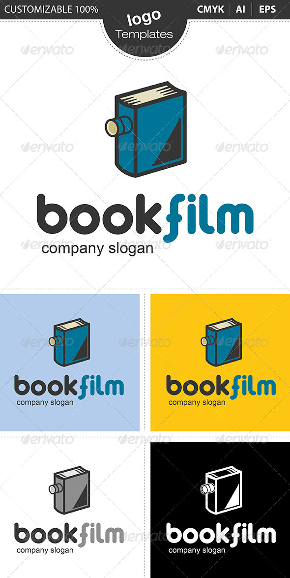 GraphicRiver Bookfilm Logo 4974330 GraphicRiver Bookfilm Logo 4974330