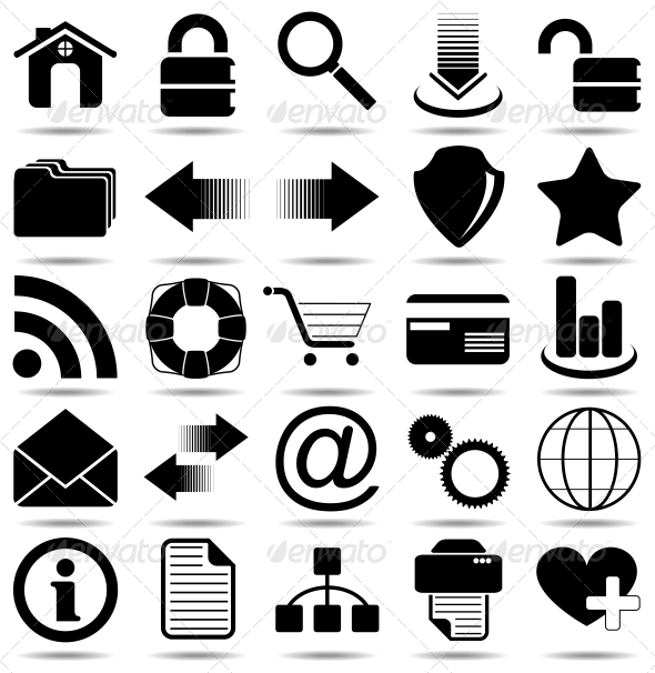 GraphicRiver Black Web Icons 4978162 GraphicRiver Black Web Icons 4978162