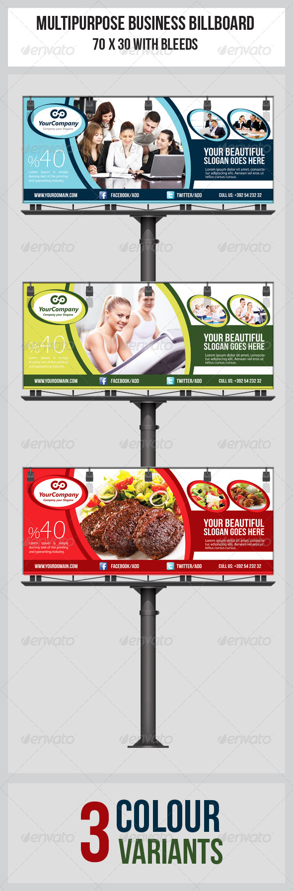 GraphicRiver Multipurpose Business Billboard Template 4978406 GraphicRiver Multipurpose Business Billboard Template 4978406
