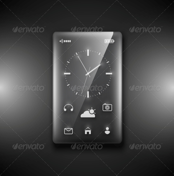 GraphicRiver Transparent Glass Phone 4981350 GraphicRiver Transparent Glass Phone 4981350