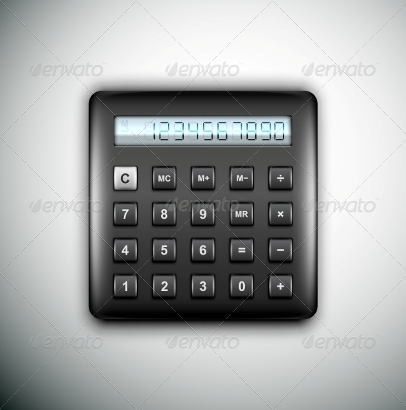 GraphicRiver Black Calculator 4981394 GraphicRiver Black Calculator 4981394