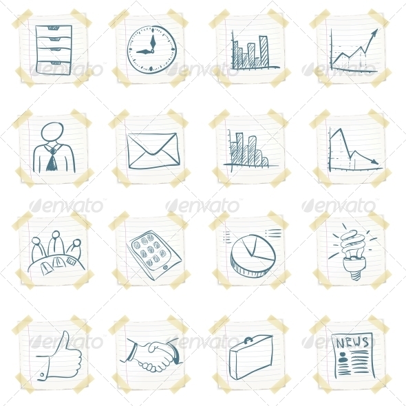 GraphicRiver Sticker Icon Set 4983326 GraphicRiver Sticker Icon Set 4983326