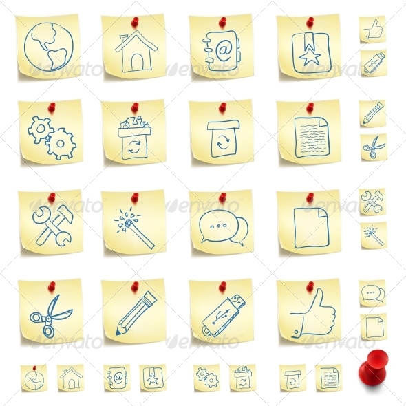 GraphicRiver Sticker Icon Set 4983386 GraphicRiver Sticker Icon Set 4983386