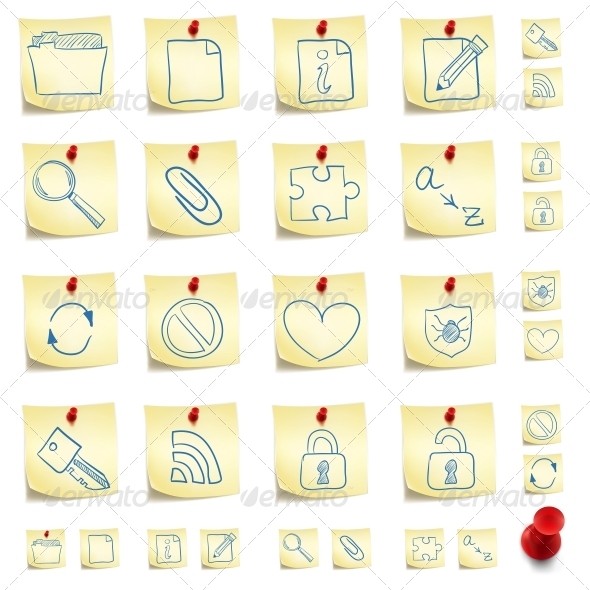GraphicRiver Sticker Icon Set 4983387 GraphicRiver Sticker Icon Set 4983387