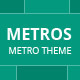 METROS - Minimalist Responsive Metro Style Theme - ThemeForest Item for Sale