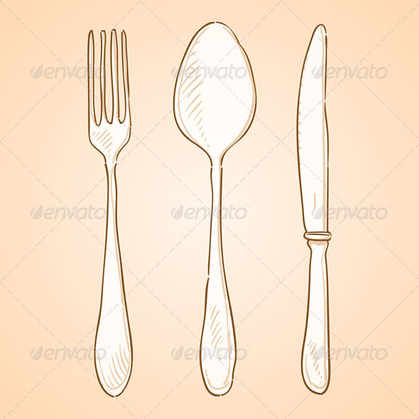 GraphicRiver Rough Cutlery Illustration 4987397 GraphicRiver Rough Cutlery Illustration 4987397
