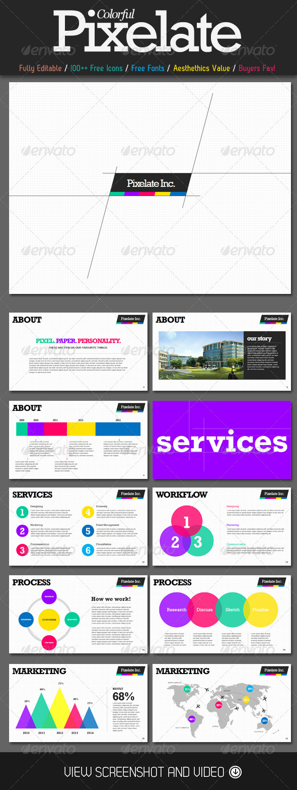 GraphicRiver Colorful Pixelate PowerPoint Presentation 4987594 GraphicRiver Colorful Pixelate PowerPoint Presentation 4987594