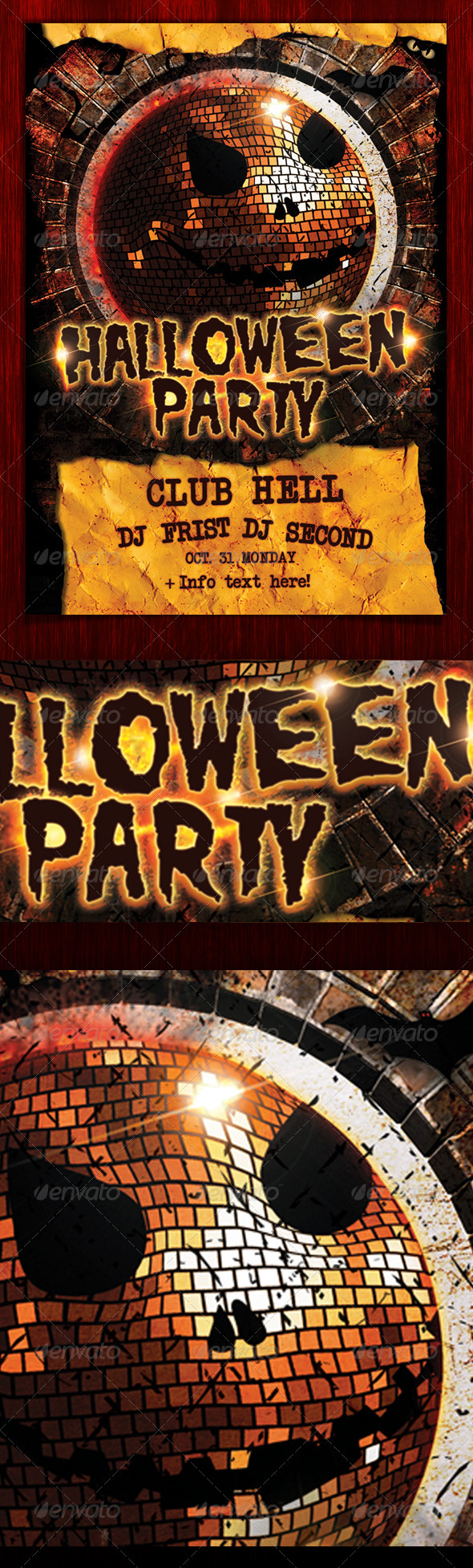 Halloween Party Flyer (psd) - Clubs & Parties Events