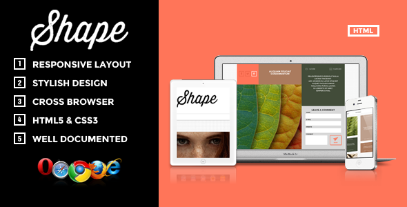 Shape - Professional HTML Photography Theme - Photography Creative