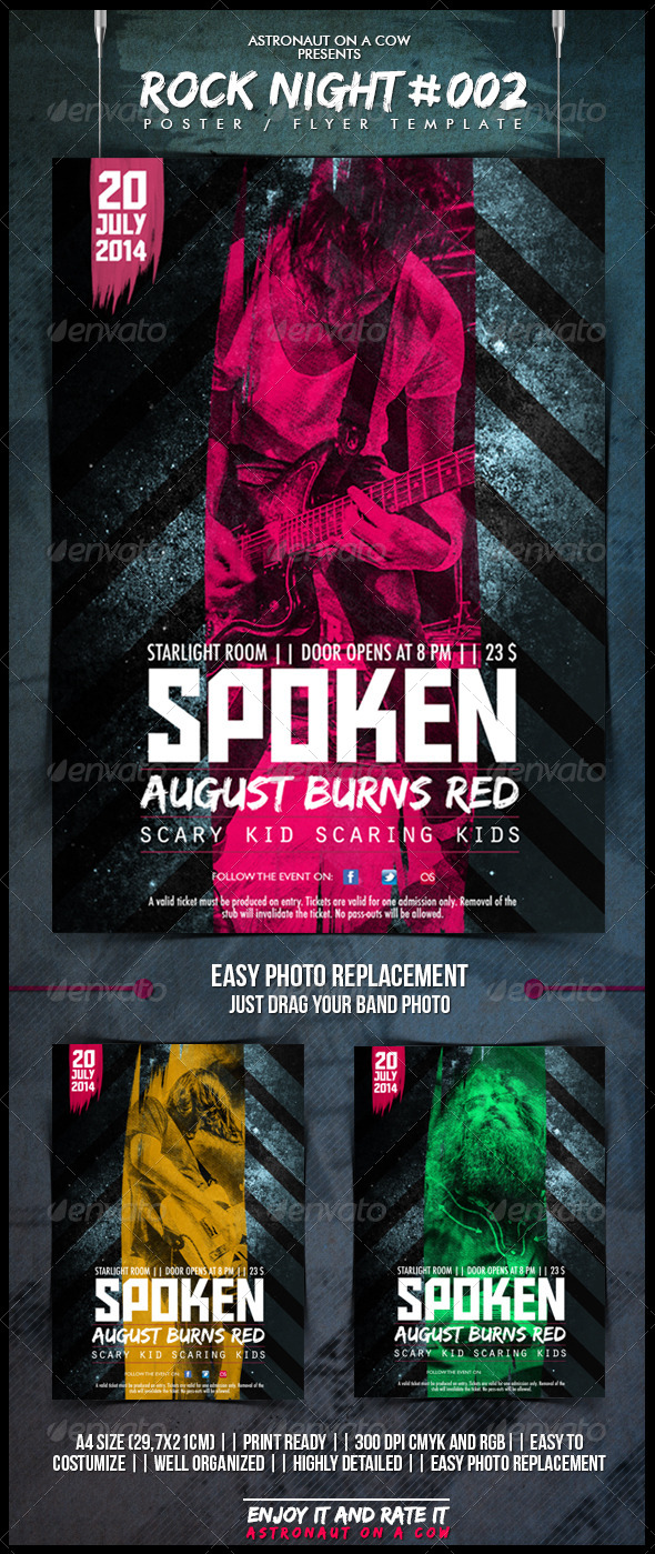 Rock Night Poster/Flyer N.002 - Concerts Events