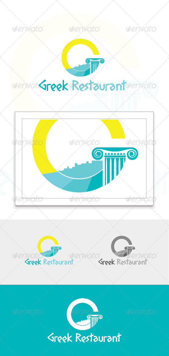 GraphicRiver Greek Restaurant Logo 4999804 GraphicRiver Greek Restaurant Logo 4999804