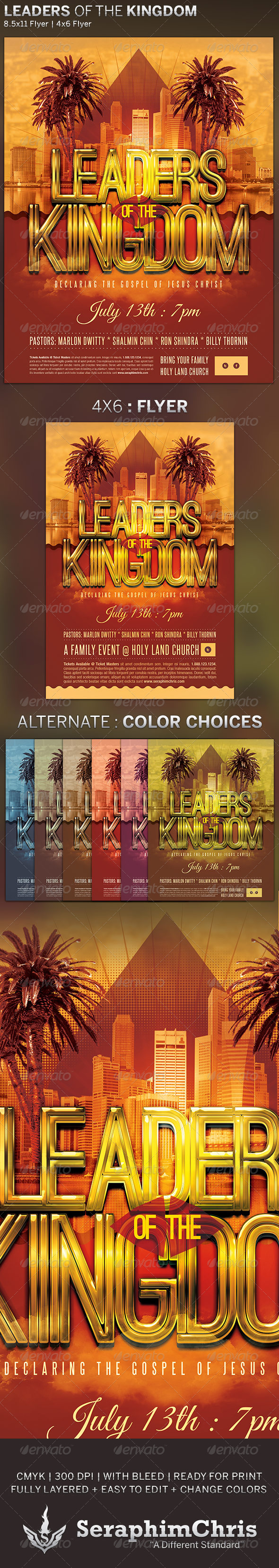 GraphicRiver Leaders of the Kingdom Church Flyer Template 5004185 GraphicRiver Leaders of the Kingdom Church Flyer Template 5004185