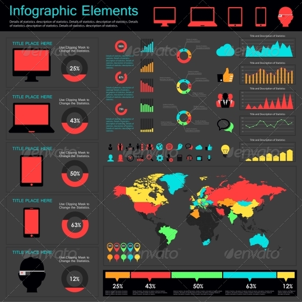 GraphicRiver IT Industry Infographic Elements 5004454 GraphicRiver IT Industry Infographic Elements 5004454