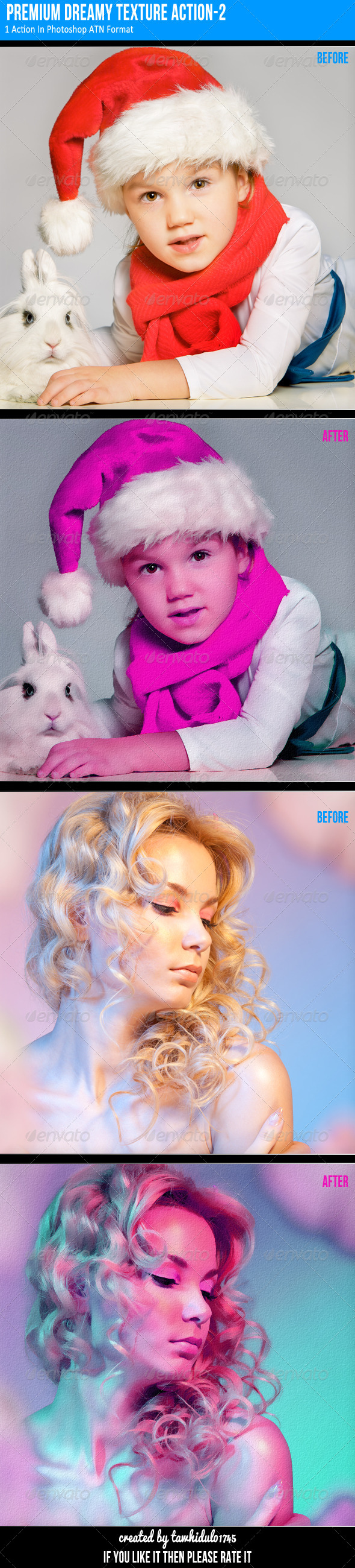 Photoshop Premium Dreamy Texture Action - Actions Photoshop
