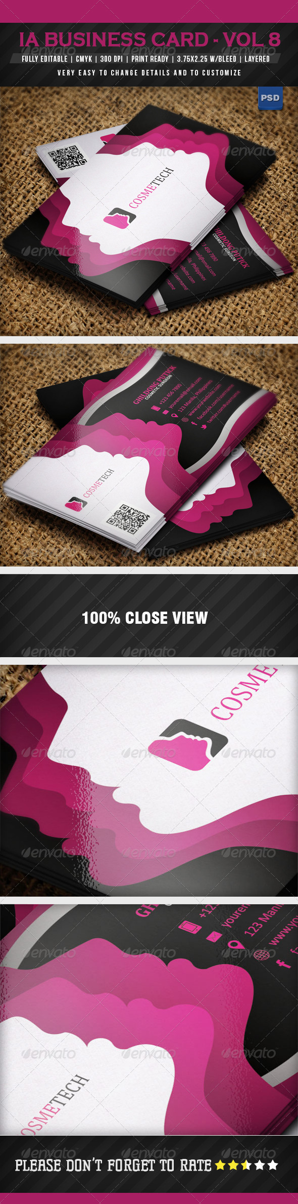 IntenseArtisan Business Card Vol.8 - Business Cards Print Templates