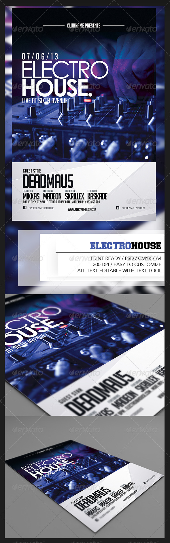 Electro House Flyer - Events Flyers