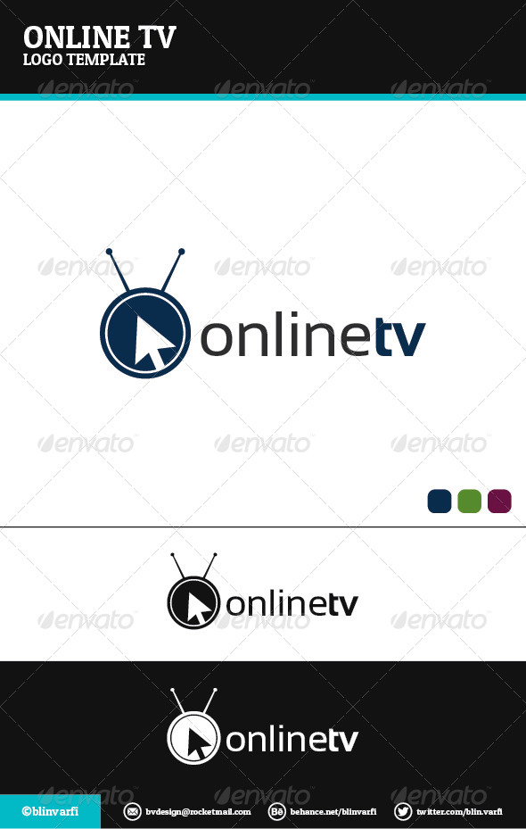 Online TV Logo Template - Symbols Logo Templates
