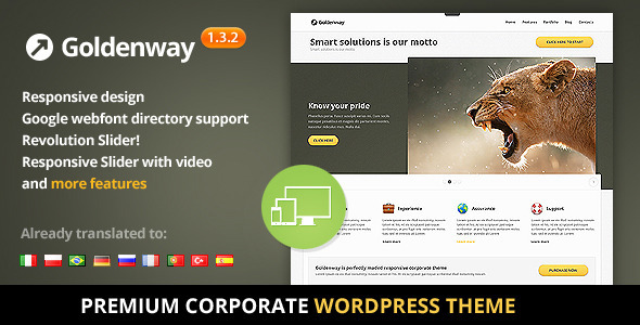 Goldenway - Premium Wordpress Theme - Corporate WordPress