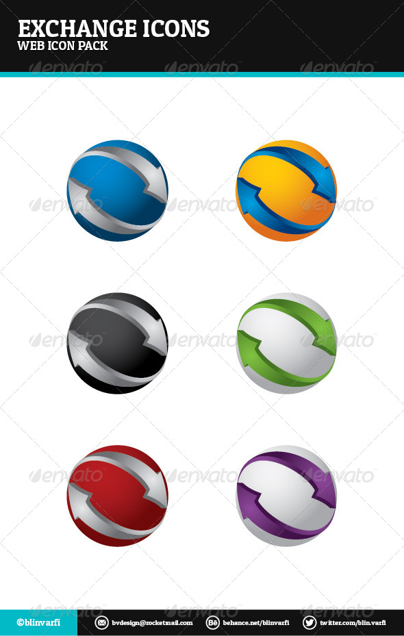 Exchange Icons - Web Icons