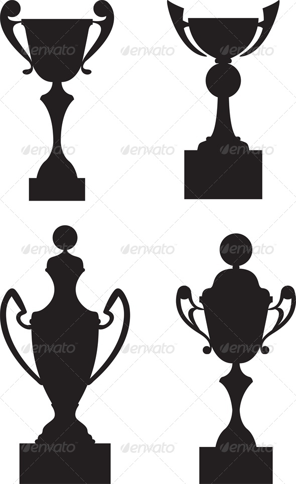 GraphicRiver Trophy Cup Awards Black Silhouette Set 5010514 GraphicRiver Trophy Cup Awards Black Silhouette Set 5010514