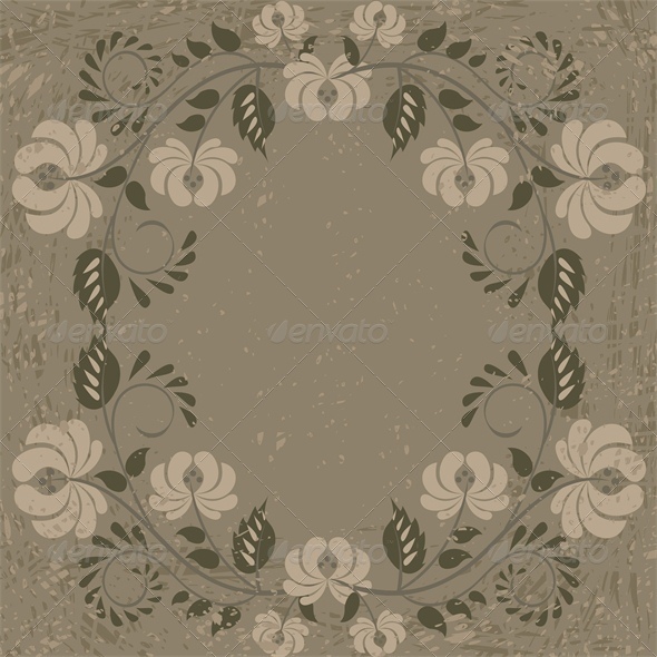 GraphicRiver Vintage Card with Floral Pattern Frame 5010609 GraphicRiver Vintage Card with Floral Pattern Frame 5010609