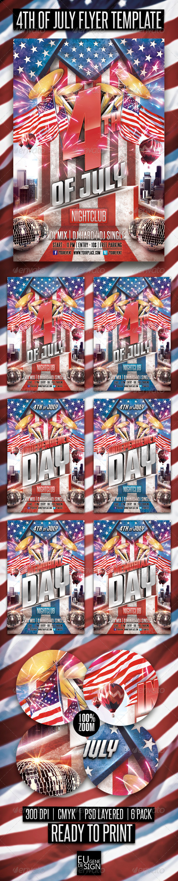 GraphicRiver 4TH of July Flyer 5011323 GraphicRiver 4TH of July Flyer 5011323