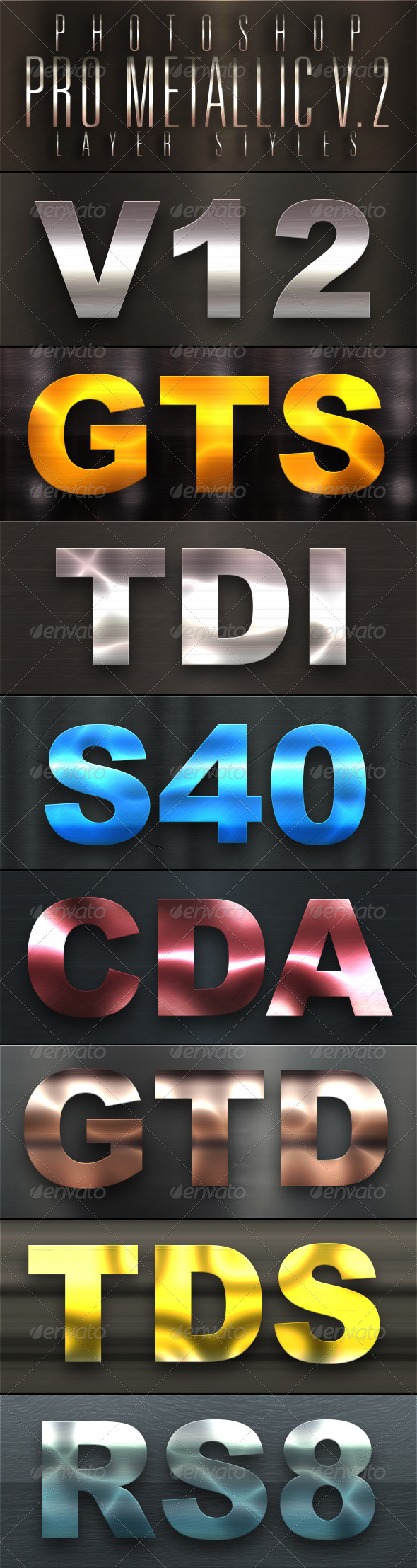 GraphicRiver Pro Metallic Styles V 2 5015572 GraphicRiver Pro Metallic Styles V 2 5015572