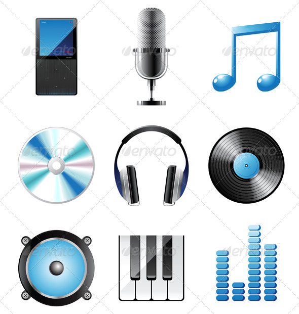GraphicRiver Music Icons 5016193 GraphicRiver Music Icons 5016193