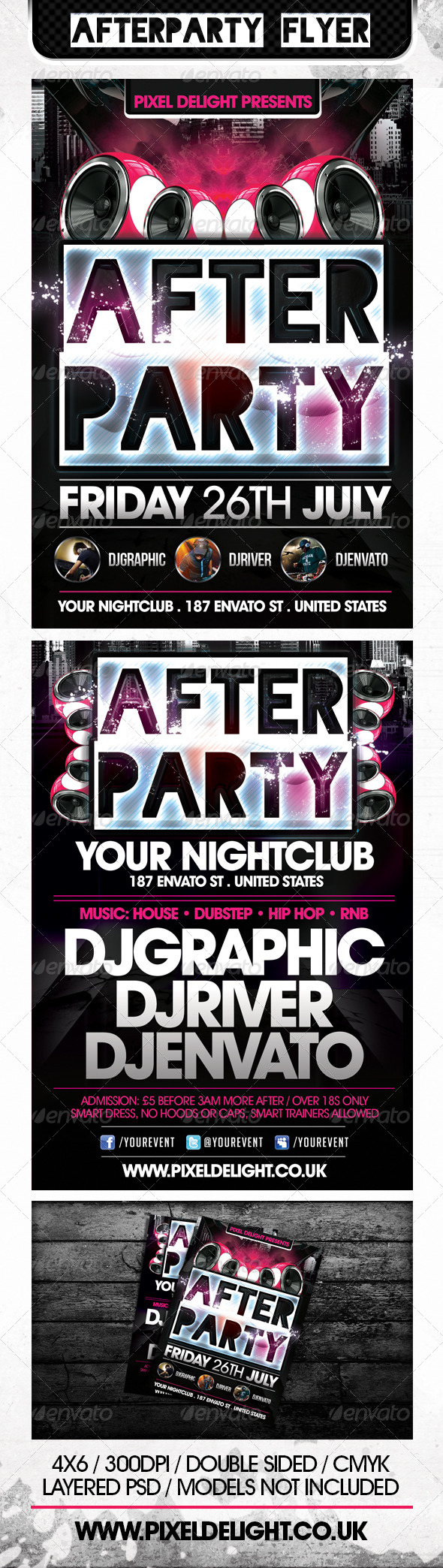 Afterparty Club Flyer - Clubs & Parties Events