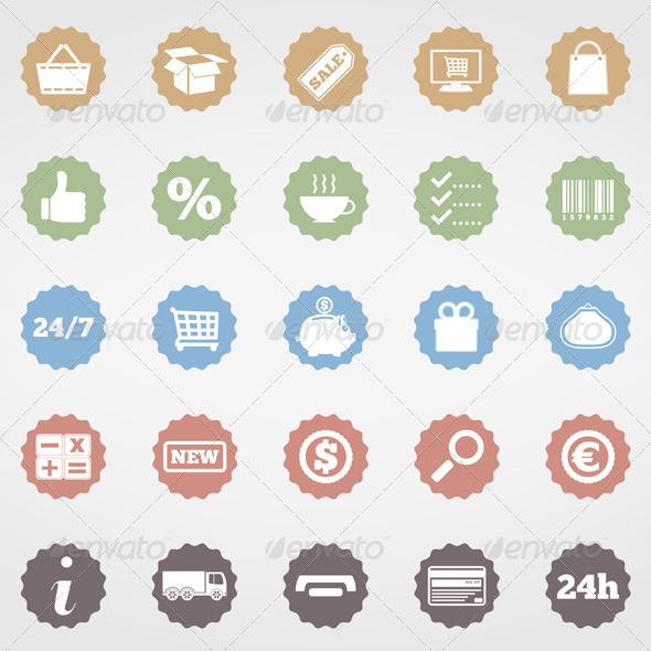 GraphicRiver Shopping Icons 5027526 GraphicRiver Shopping Icons 5027526