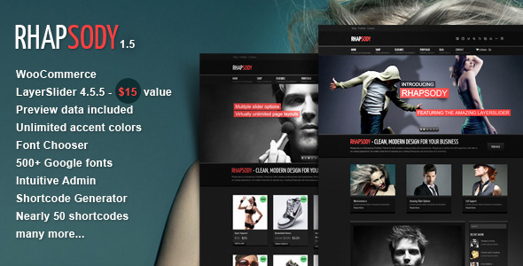 Rhapsody WordPress Multi Purpose Theme - WooCommerce eCommerce