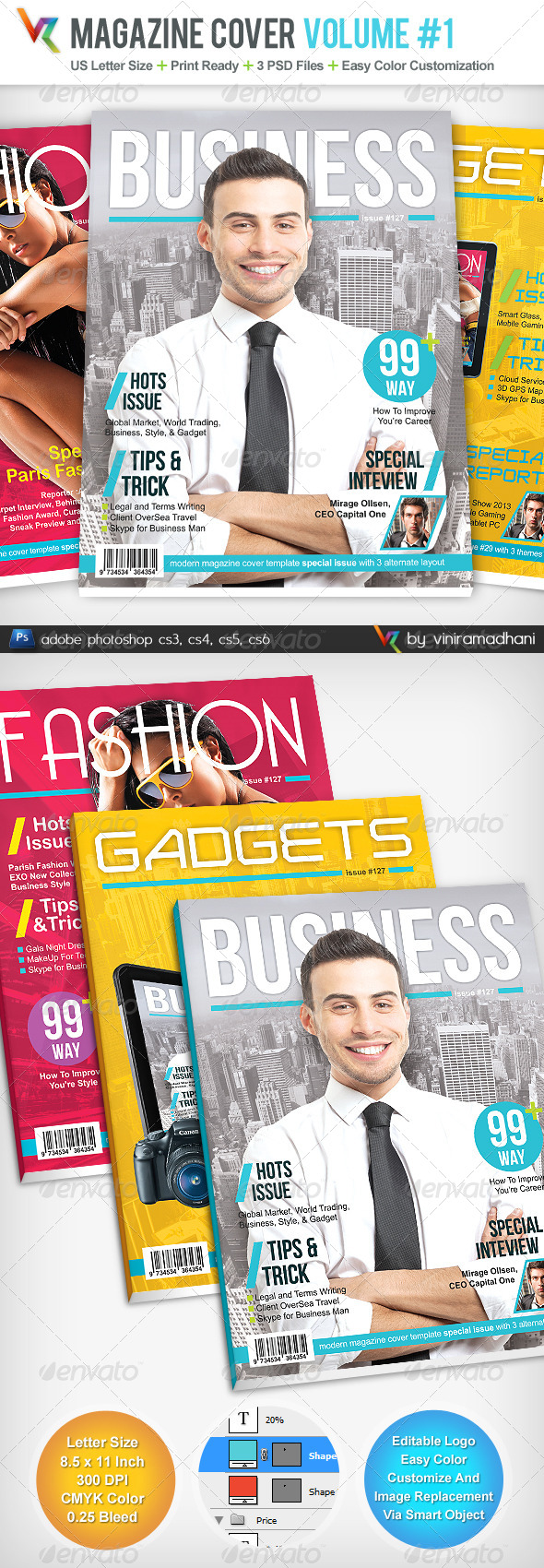 GraphicRiver Magazine Cover Volume 1 5029131 GraphicRiver Magazine Cover Volume 1 5029131