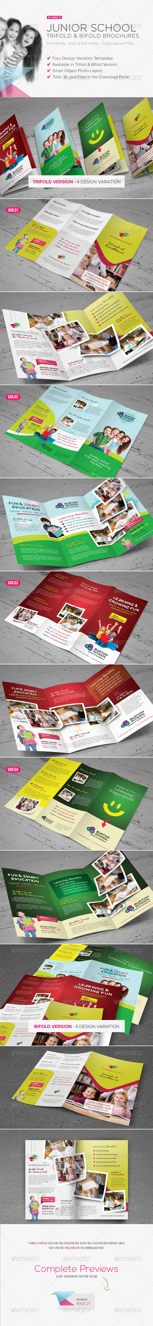 GraphicRiver Junior School Trifold & Bifold Brochures 5029430 GraphicRiver Junior School Trifold & Bifold Brochures 5029430