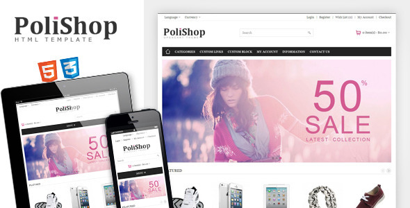 Polishop - Responsive eCommerce Html Template - Retail Site Templates