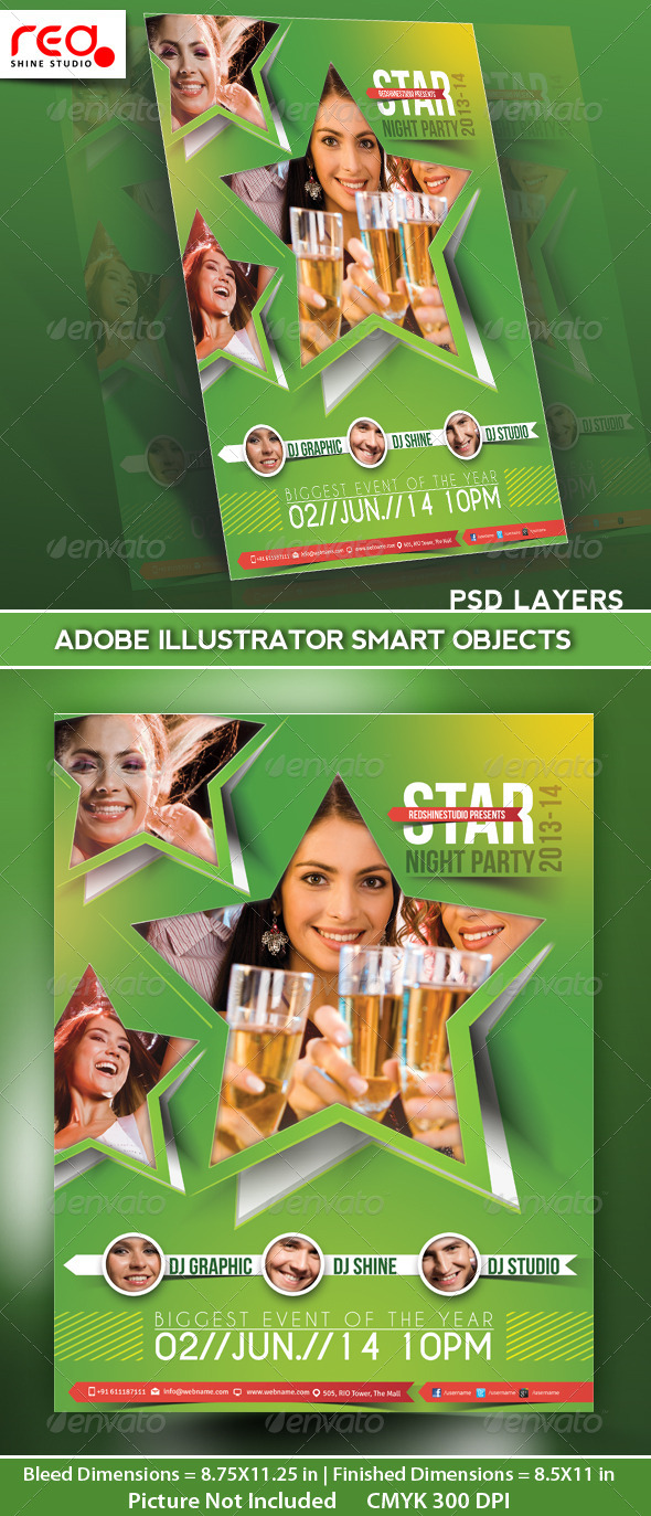 GraphicRiver Party Flyer Poster Magazine Template 5030770 GraphicRiver Party Flyer Poster Magazine Template 5030770