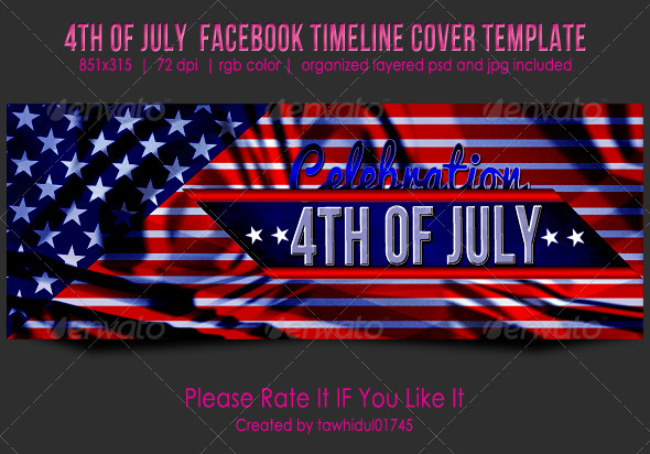 4th of July Facebook Timeline Cover - Facebook Timeline Covers Social Media