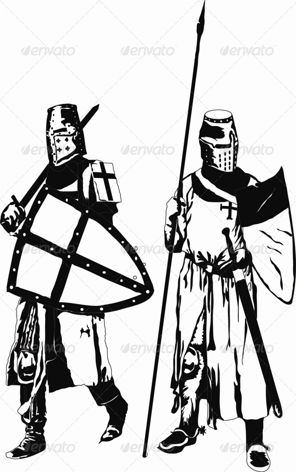 GraphicRiver Two Knights Templars 4732545 GraphicRiver Two Knights Templars 4732545