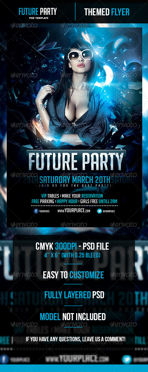GraphicRiver Future Party Flyer Template 5039464 GraphicRiver Future Party Flyer Template 5039464