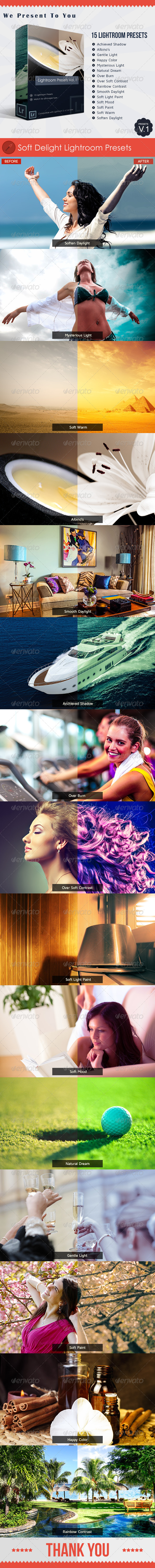 GraphicRiver Soft Delight Lightroom Presets 5039766 GraphicRiver Soft Delight Lightroom Presets 5039766