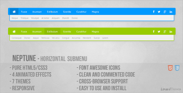 CodeCanyon Neptune Horizontal Submenu 5043729 CodeCanyon Neptune Horizontal Submenu 5043729