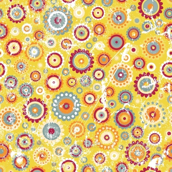 GraphicRiver Seamless Floral Background in Grunge Style 5044704 GraphicRiver Seamless Floral Background in Grunge Style 5044704