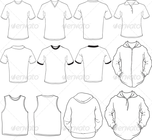 GraphicRiver Male Blank Shirts Template 5035302 GraphicRiver Male Blank Shirts Template 5035302