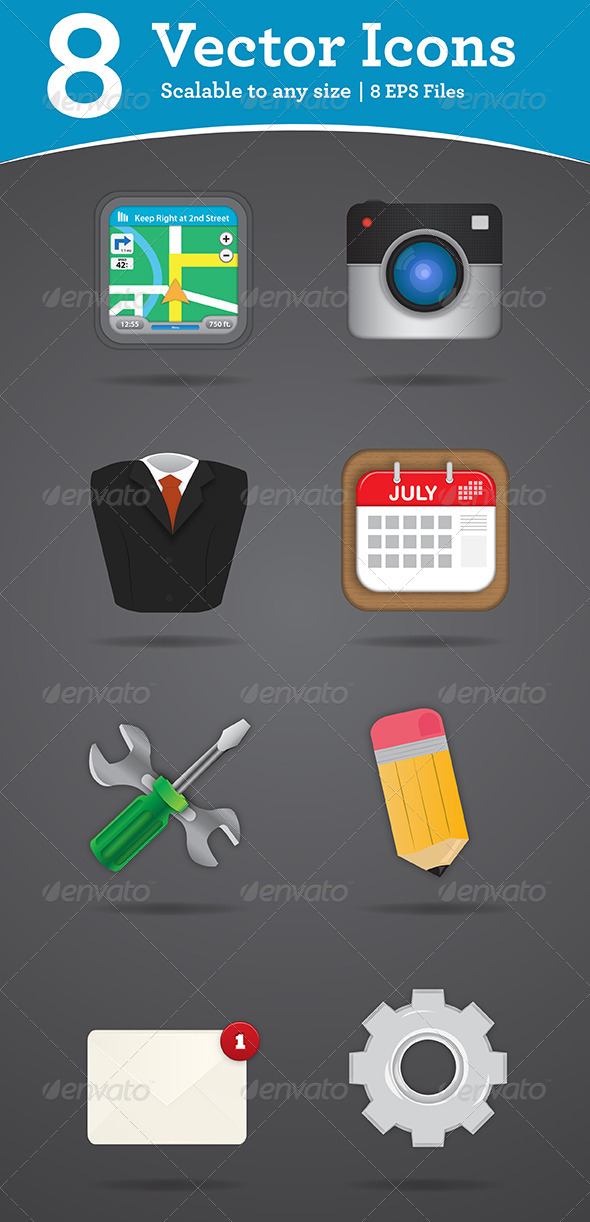 GraphicRiver 8 Vector Icons 5028228 GraphicRiver 8 Vector Icons 5028228